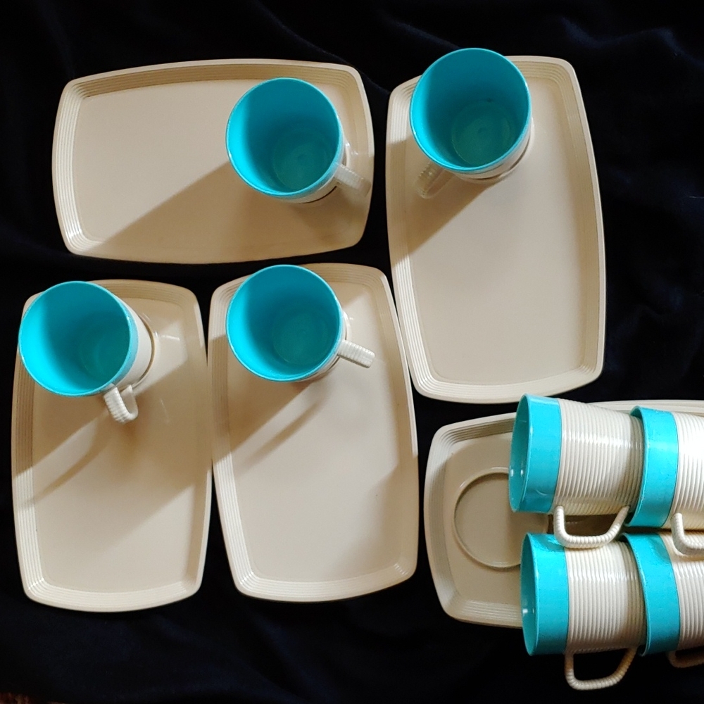 Vintage Cup and Tray set 8